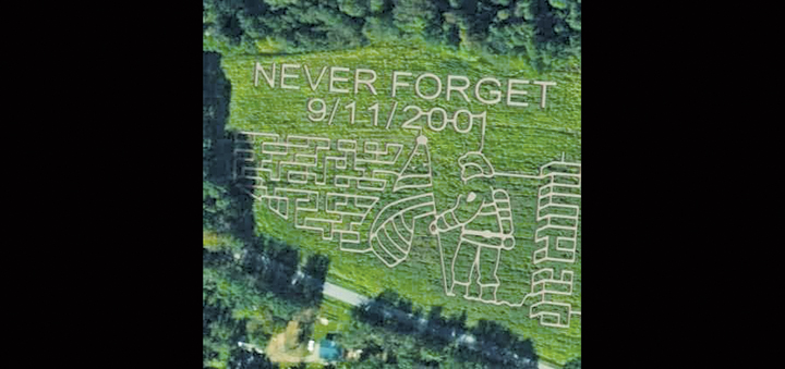 Peila Farm’s corn maze reopens with 9/11 tribute